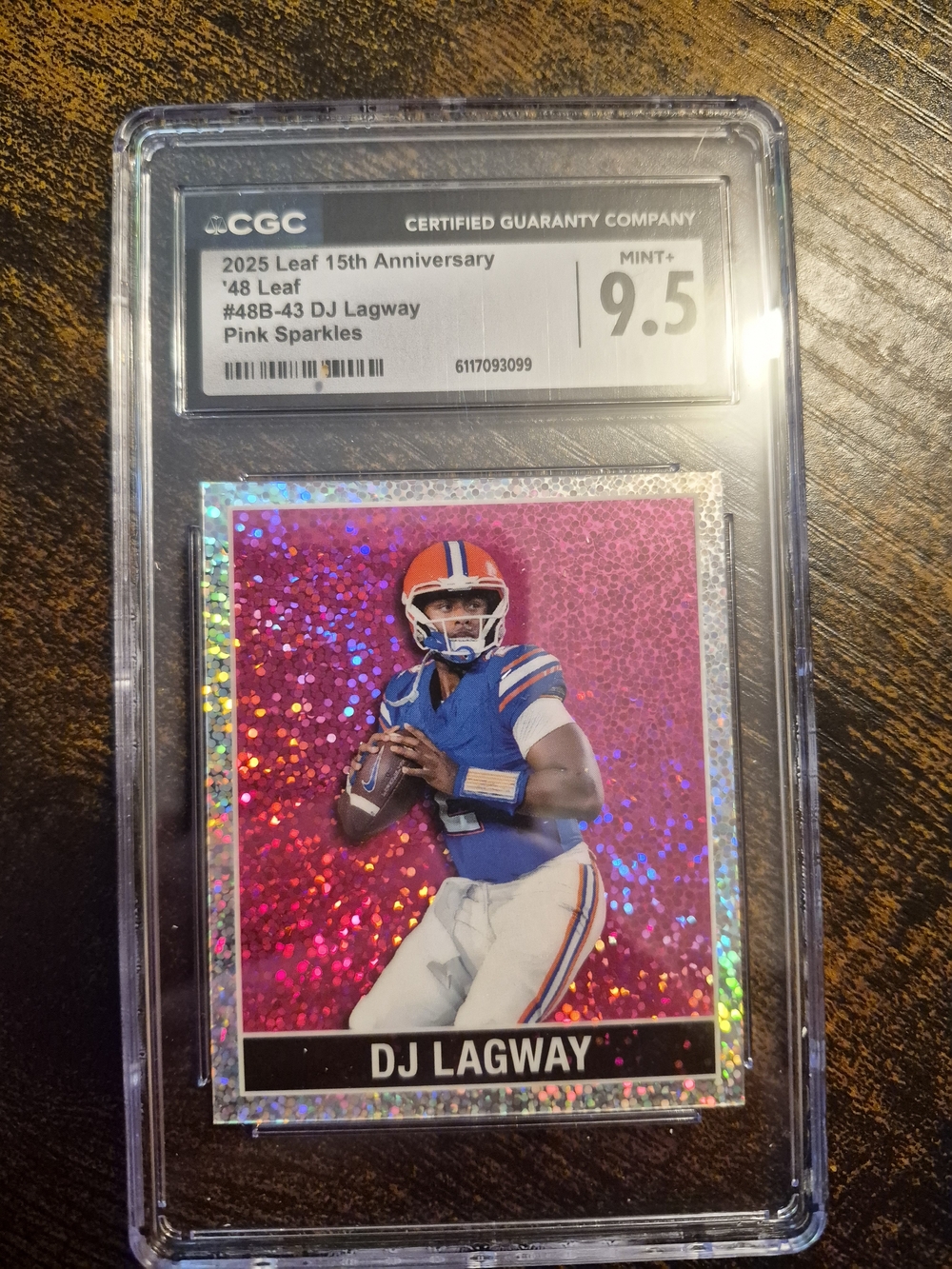 2025 Leaf DJ Lagway Pink Sparkles Graded 9.5